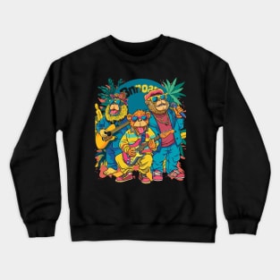 Banana-Splits Monkey Celebrations Crewneck Sweatshirt